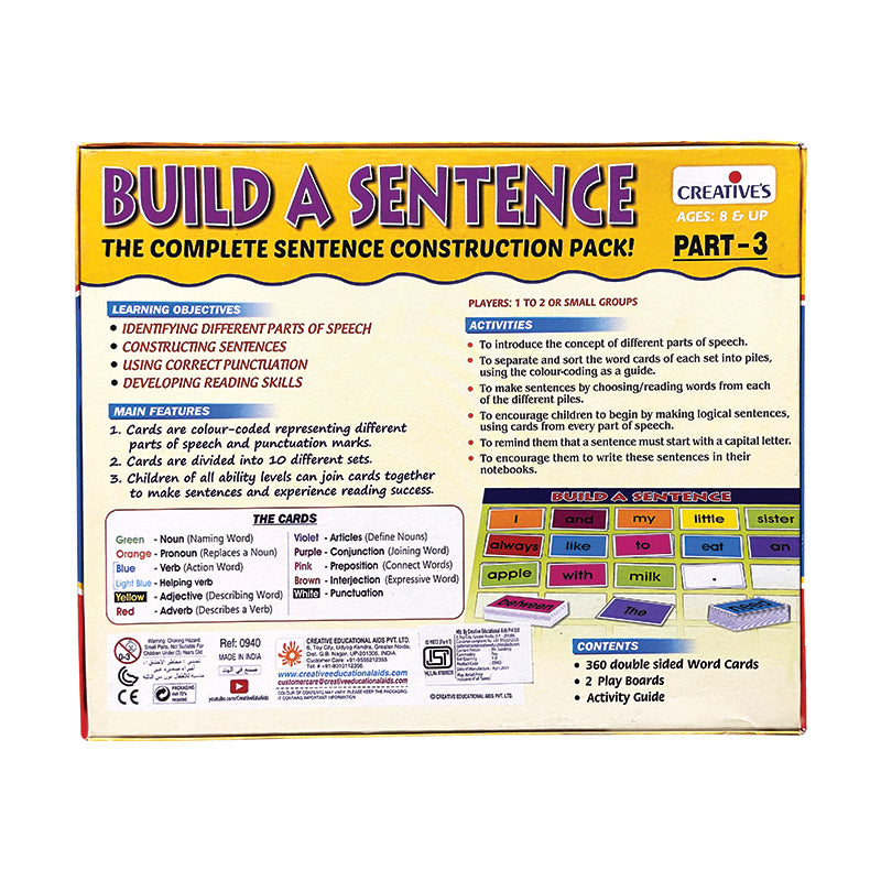 Build A Sentence Part 3
