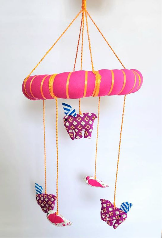 Ss/Elephant and Bird Mobile Cradle