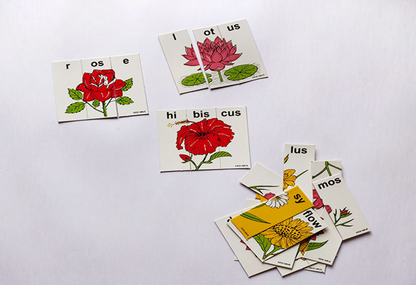 Spelling Puzzle Flowers