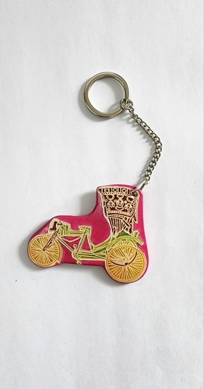 Key Ring Rickshaw Leather