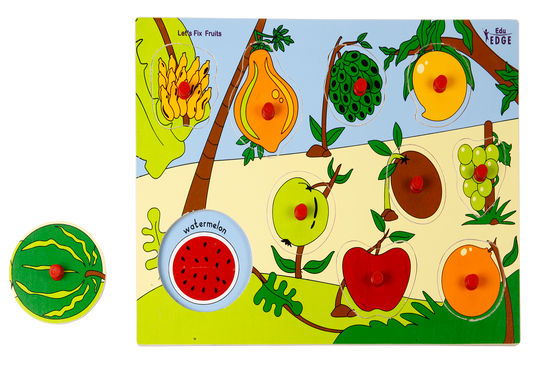 Vr/Wooden Inset Tray Puzzle Fruits