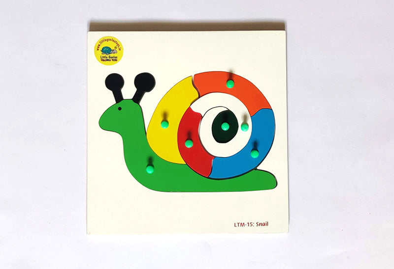 Lg/Wooden Inset Tray Puzzle Snail