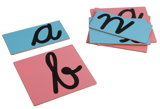 Vr/Montessori Sandpaper Cursive Letters