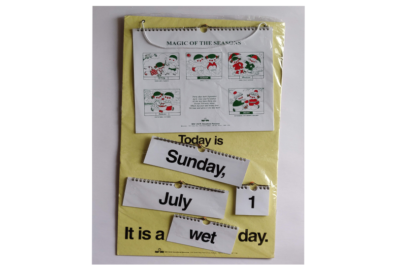 Calendar Activity for Kids Teach Months Dates Days Weather Classroom Home