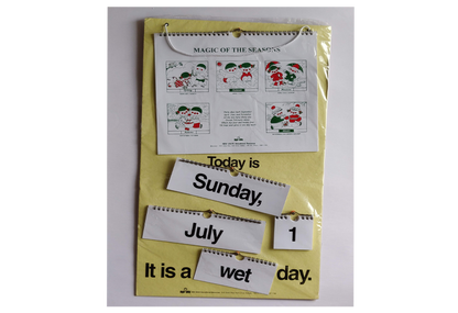 Calendar Activity for Kids Teach Months Dates Days Weather Classroom Home