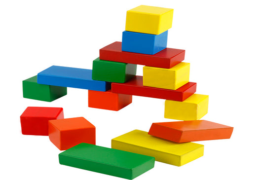 Vr/Wooden Cubes And Bricks Stack and Block Manipulative