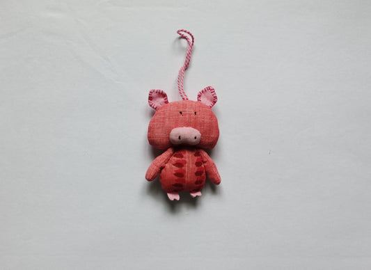 Pig Toy with loop Soft Toy