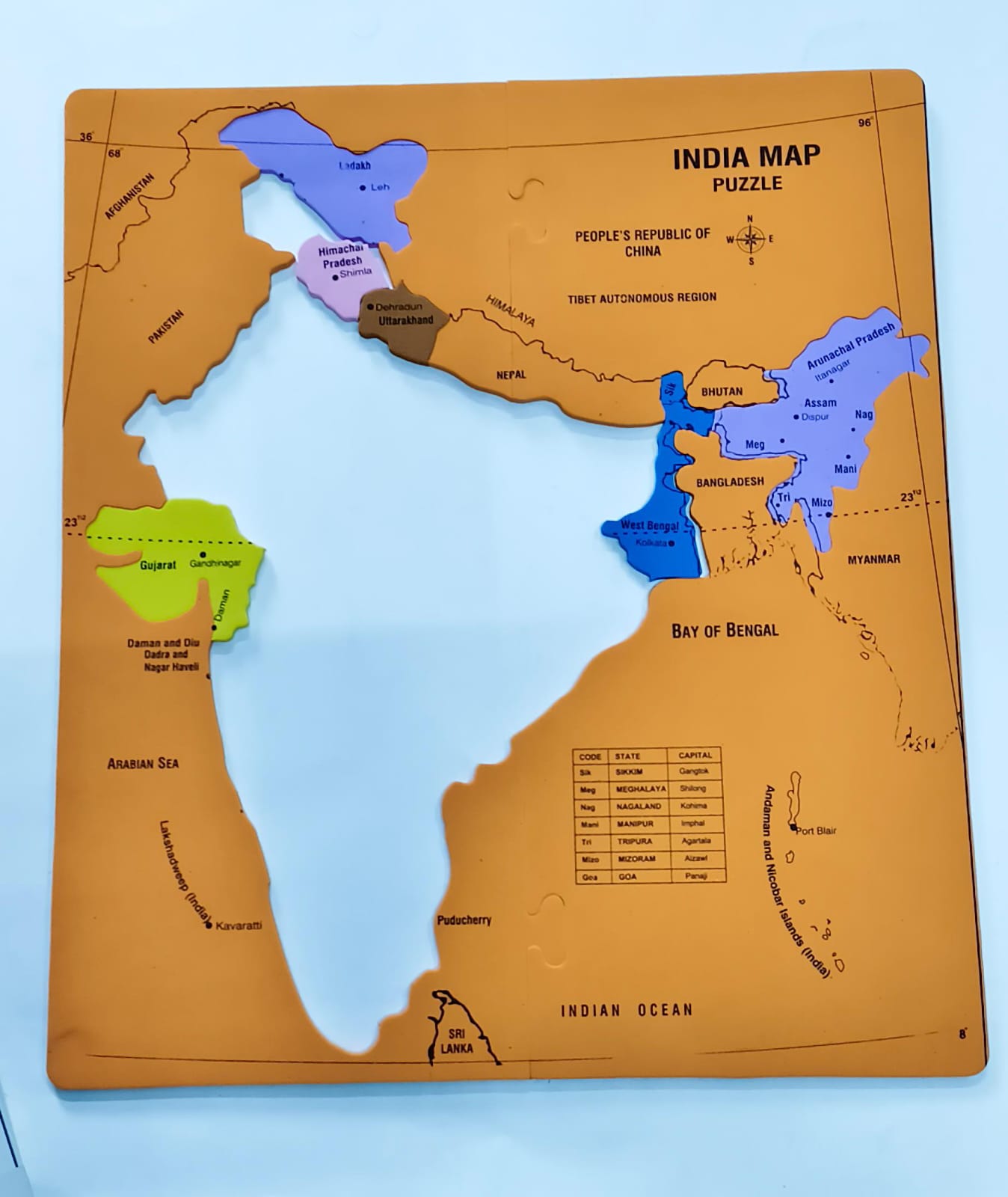 Eb/Bharat India Map Puzzle