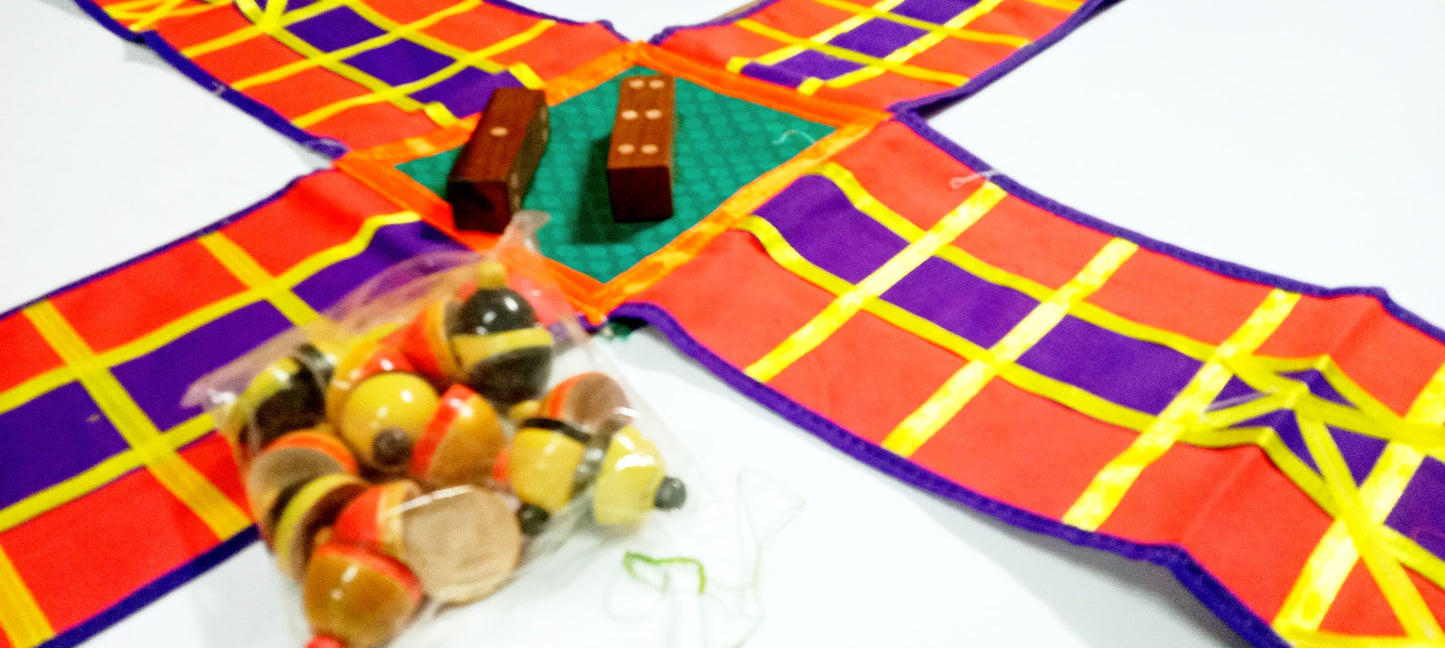 Pagade Pachisi Chaupad Ludo Indian Traditional Board Game Party & Fun Games Board Game