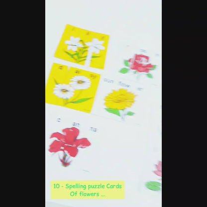 Spelling Puzzle Flowers