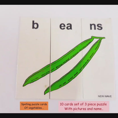 Spelling Puzzle Vegetables