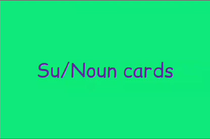 Su/Noun Cards