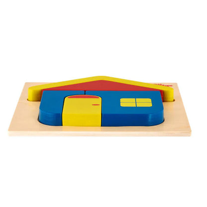 Vr/Wooden Tray House puzzle Toddlers