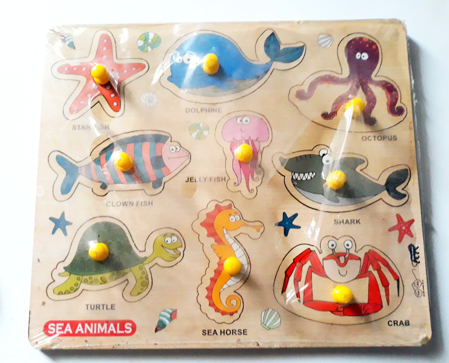 Ht/Peg Puzzle Sea Animal Inset Tray