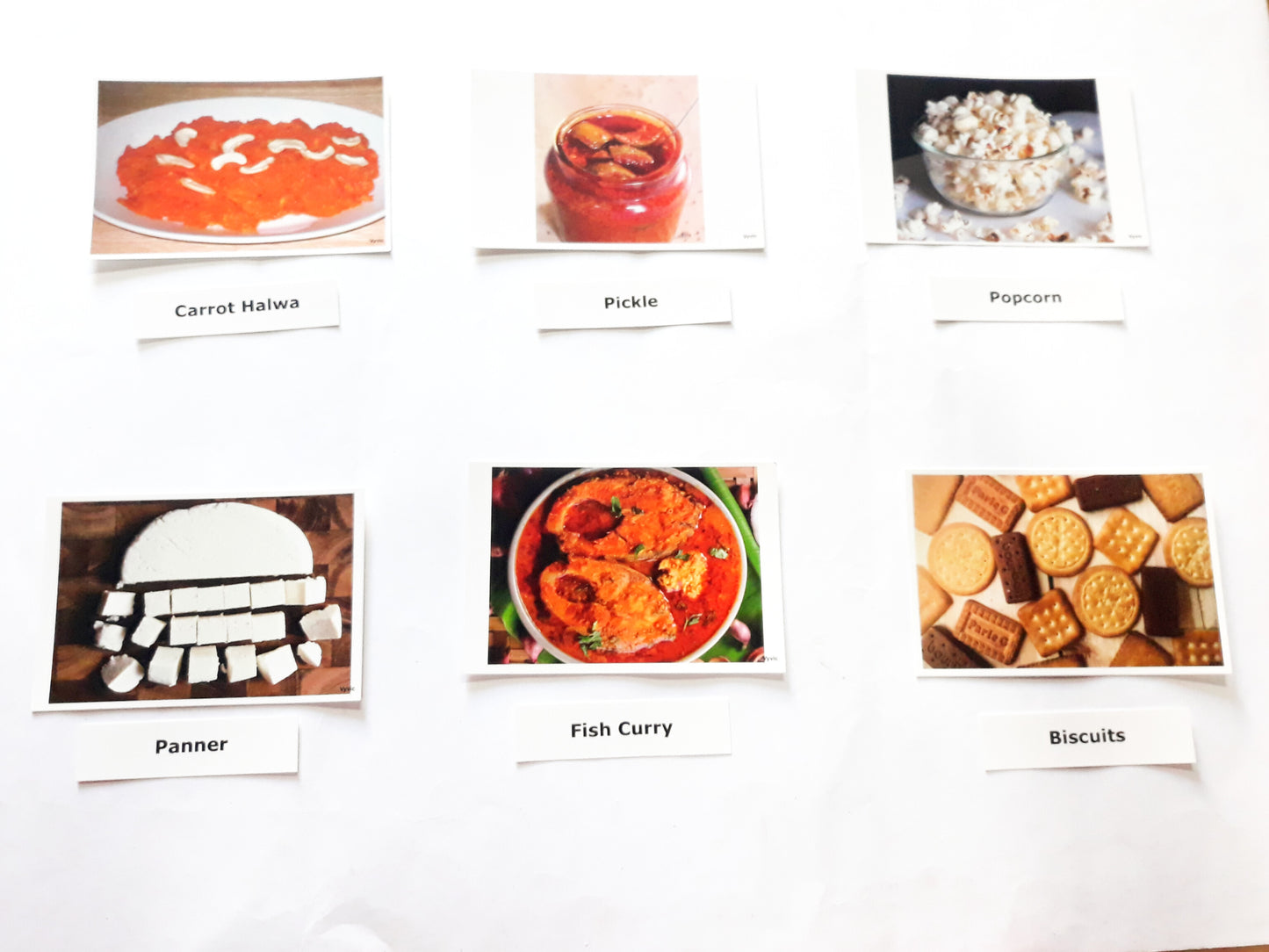 Su/Flash Cards Food Set-2