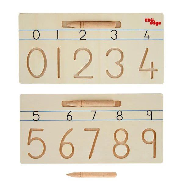 Vr/Wooden Plates Tracing Numeral Numbers