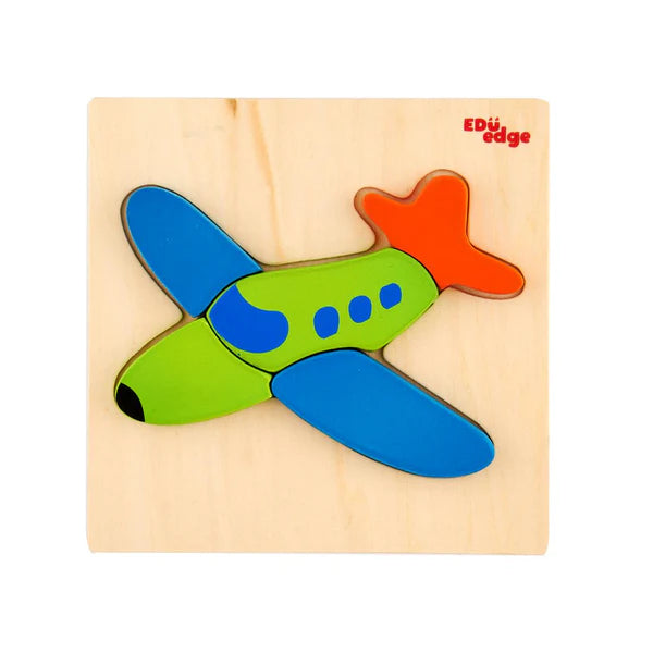 Vr/Wooden Toddlers Inset Tray Puzzle Airplane