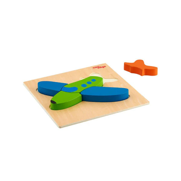 Vr/Wooden Toddlers Inset Tray Puzzle Airplane