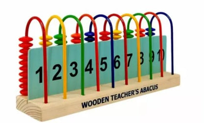 Ht/Wooden Number Tiles Abacus